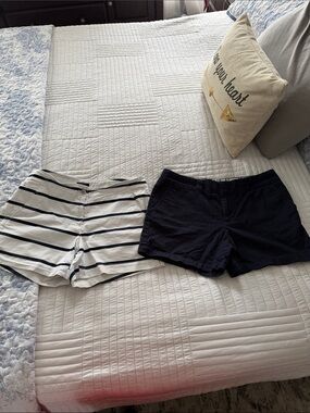 Navy Tommy Hilfiger and Navy/ White Nautical Cotton Shorts – Classic Fir Size 10